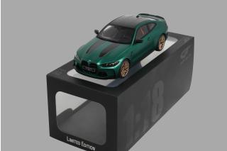 BMW M4 CS GREEN 2024 GT Spirit 1:18 Resinemodell (Türen, Motorhaube... nicht zu öffnen!)